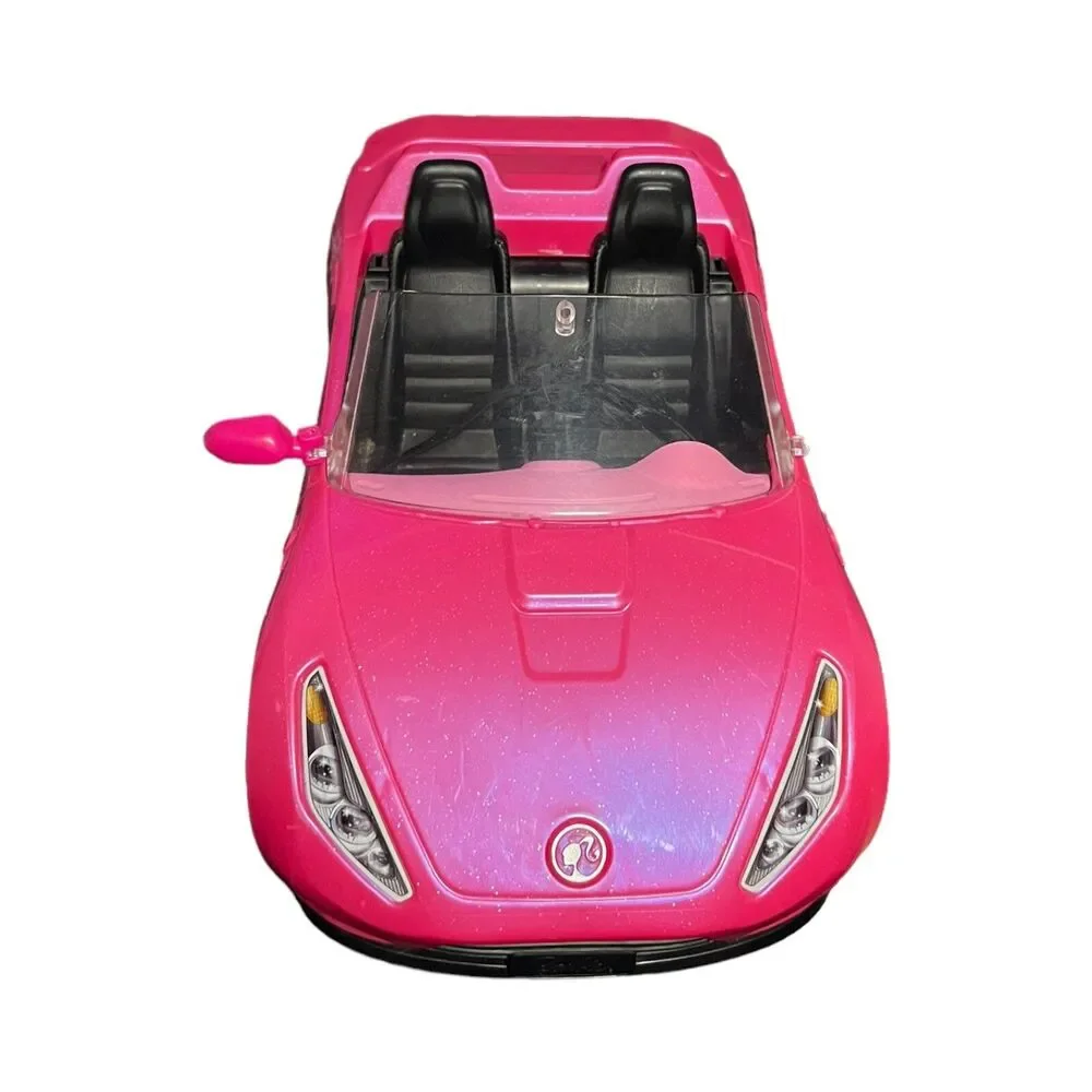 Mattel Barbie Convertible Pink Cars Glam Cruiser 2016/2013 Size 13” (2 Cars)